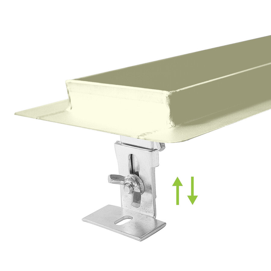 Douchegoot Flens BWS Met Uitneembaar Sifon 90 cm Mat Beige