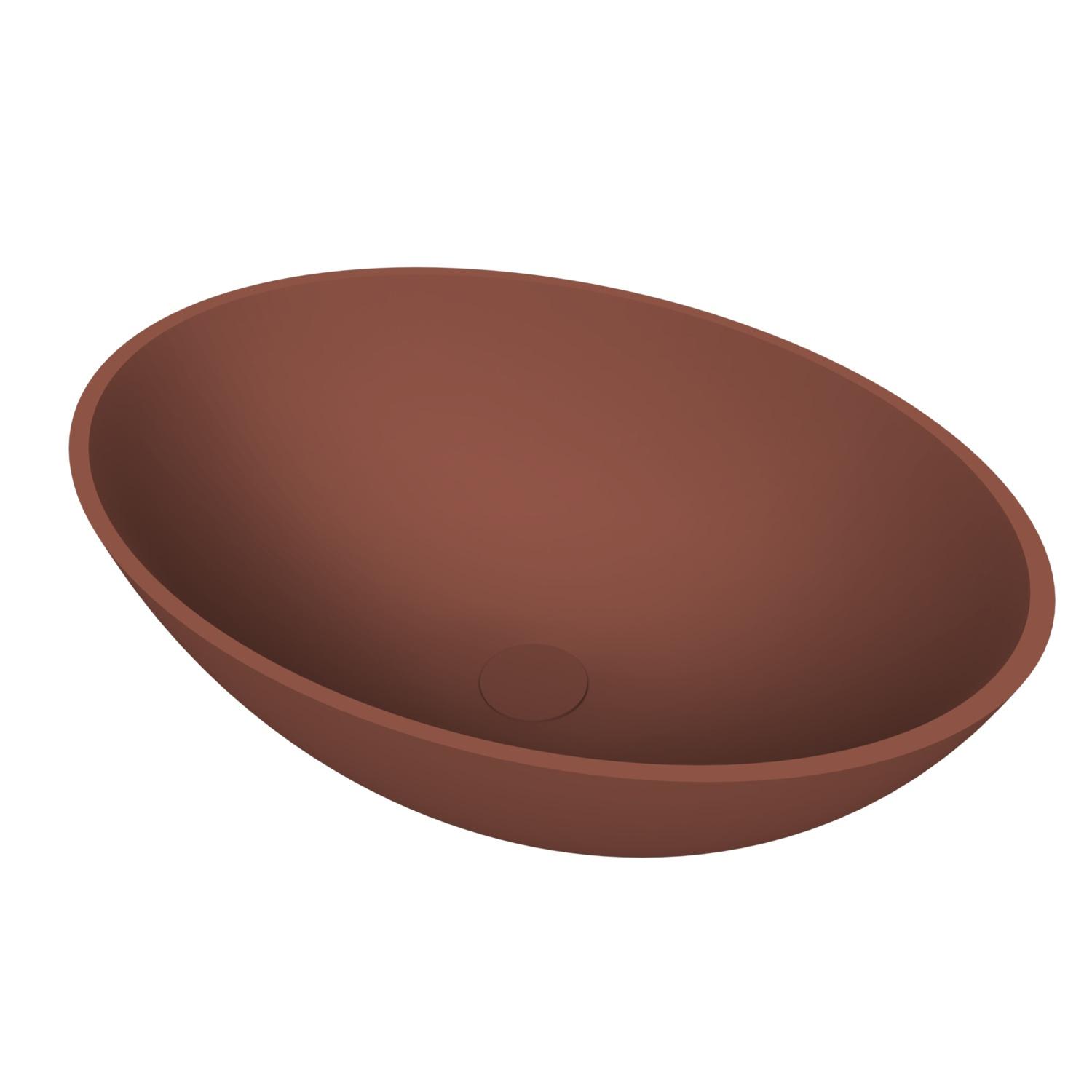 Arcqua Prince Opbouw Waskom Ovaal 49x34 Mat Terracotta Arcqua