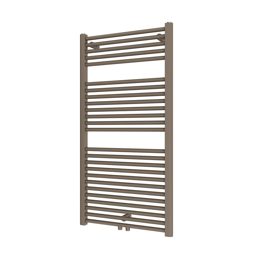 Designradiator Plieger Palermo NXT M 117,5x50 cm 580W Midden Onder aansluiting Zandsteen