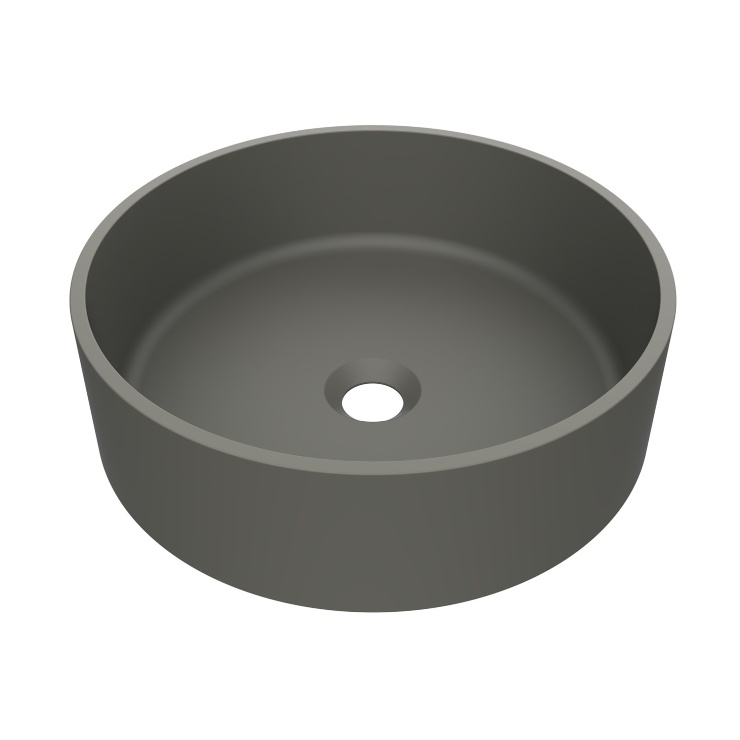 Arcqua Case Opbouw Waskom Rond 40 Mat Beton Arcqua