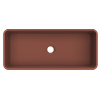 Arcqua Case Opbouw Waskom Rechthoek 60x26 Mat Terracotta