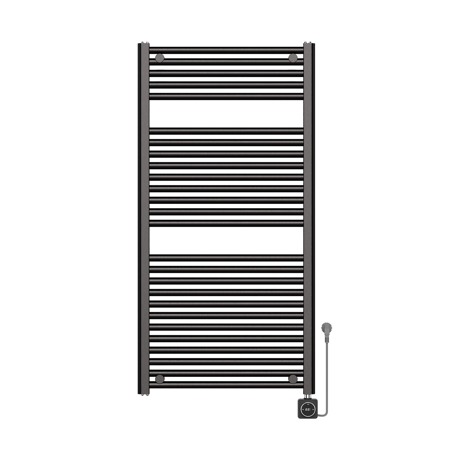 Elektrische Radiator BWS Lara 118.5x60 cm Smart Wifi Gunmetal Boss & Wessing