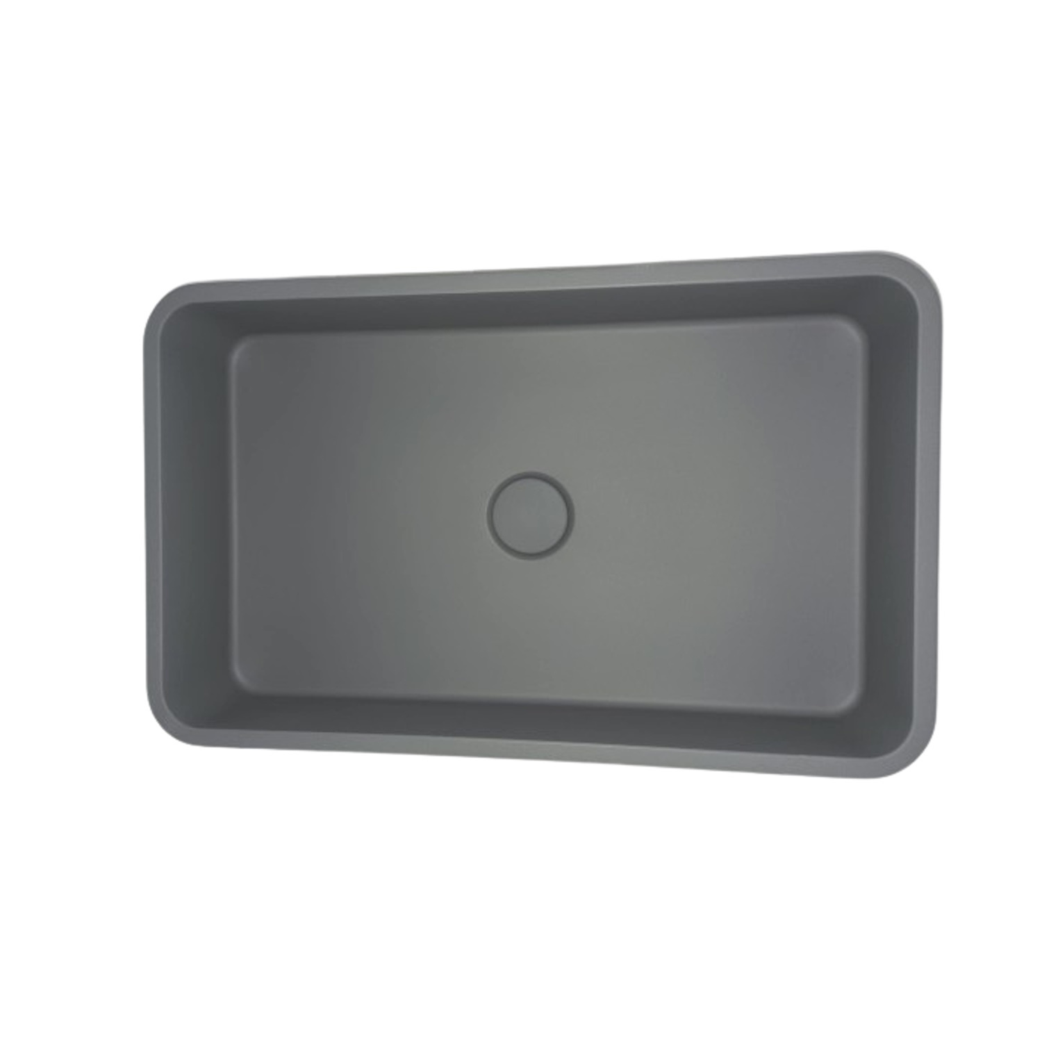 Opbouw Wastafel Sanimex Crystal Beton Rechthoekig Grijs Sanimex