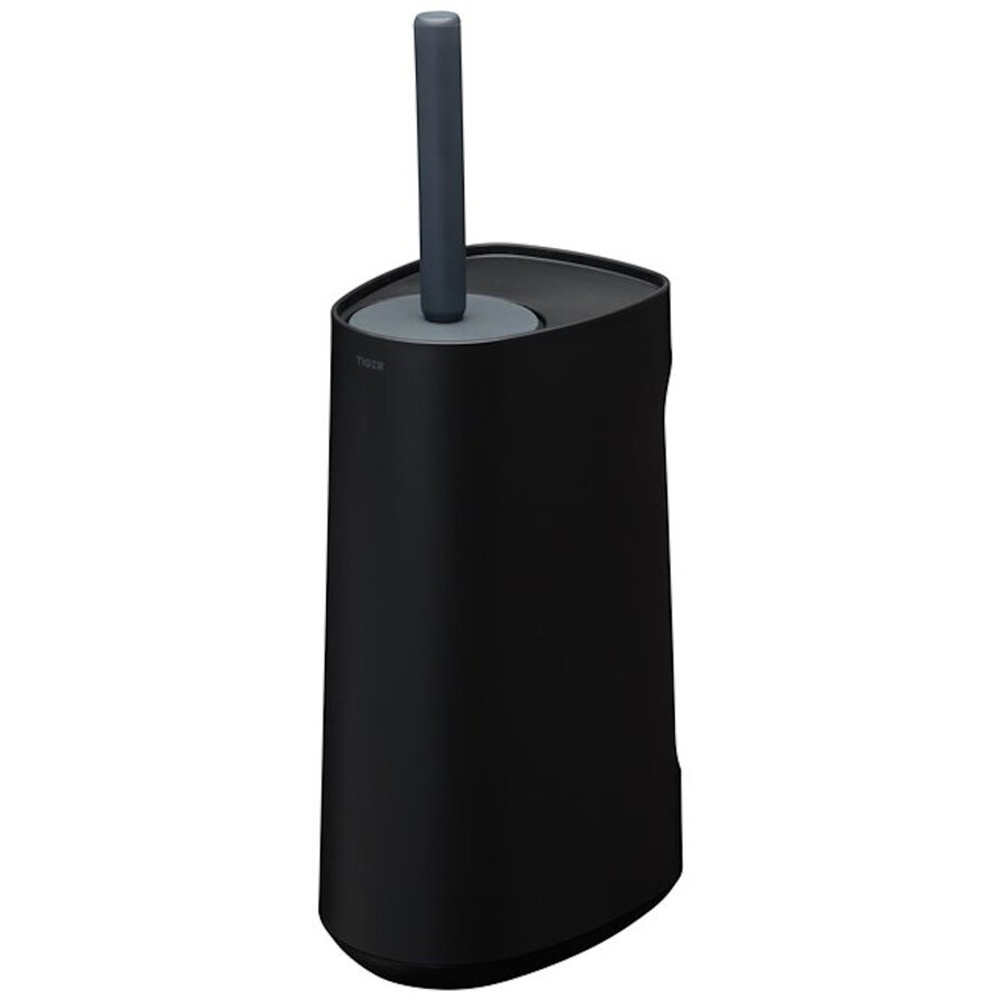 Toiletborstelhouder Tiger Tess Met Opbergfunctie Vrijstaand Swoop Borstel Flexibel Zwart - Antraciet