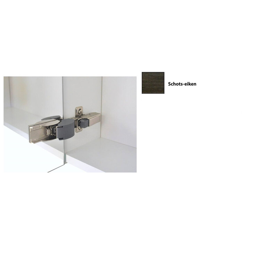 Spiegelkast Sanicare Qlassics Ambiance 60 cm 1 Deur Schots-Eiken Rechts