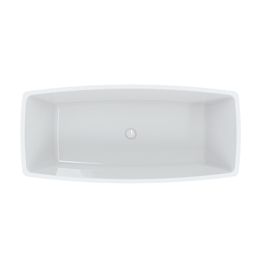 Vrijstaand Ligbad Best Design Qura 180x80x58 cm Glanzend Wit