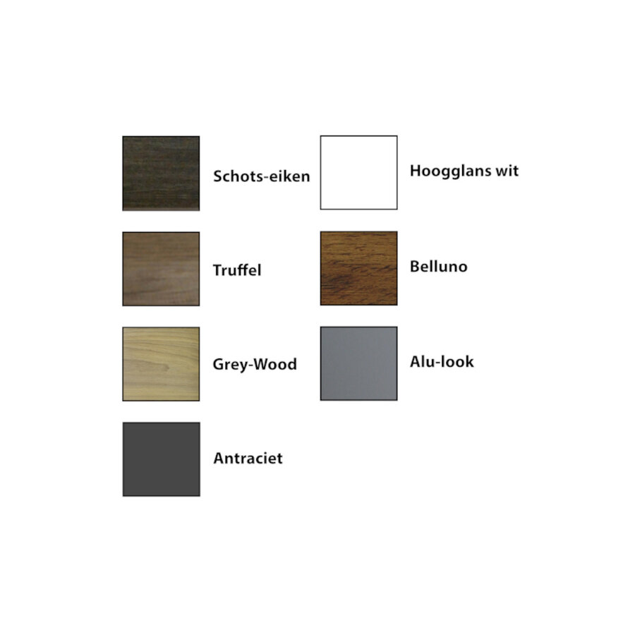 Spiegelkast Sanicare Qlassics Ambiance 60 cm 1 Deur Truffel Links