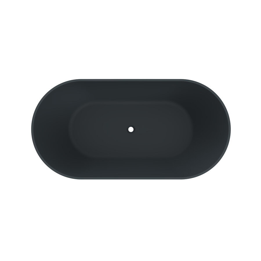Vrijstaand Ligbad Arcqua Cusco 175x85x55 cm Mat Antraciet