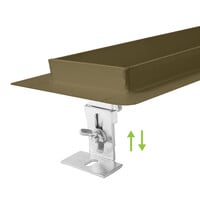 Douchegoot Flens BWS Met Uitneembaar Sifon 100 cm Mat Metallic Brown