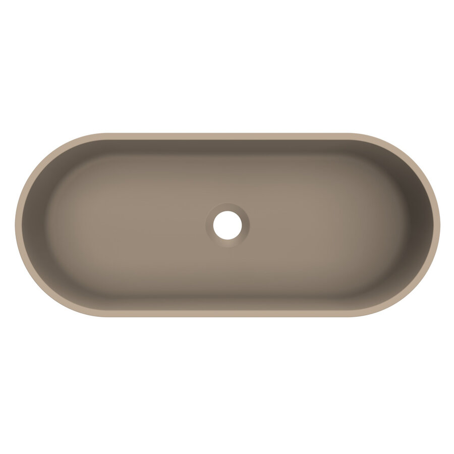 Arcqua Case Opbouw Waskom Ovaal 60x26 Mat Truffel