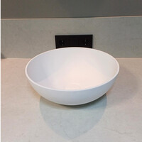 Opbouw Wastafel Sanimex Sardonyx Solid Surface Rond Wit