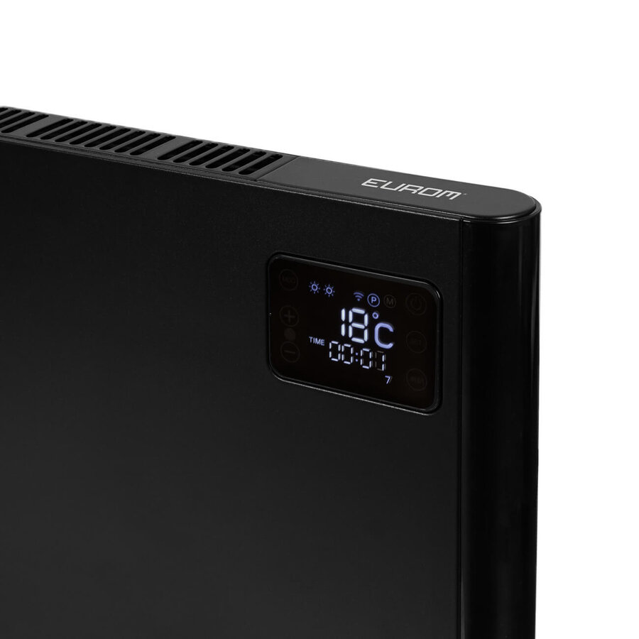 Convector Verwarming Eurom Alutherm 2000W Wi-Fi Zwart