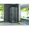 Aqua Splash Douchecabine Aqua Splash Hayes 90x90x195 cm Mat Zwart Aluminium Profiel