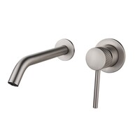 Wastafelmengkraan Inbouw Aquasplash Ridged RVS