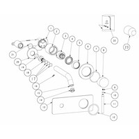 Wastafelmengkraan Inbouw Aquasplash Ridged RVS