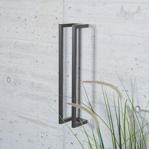 Gastenhanddoekrek BWS Industrieel 60x12.5x12.5 cm Gunmetal 