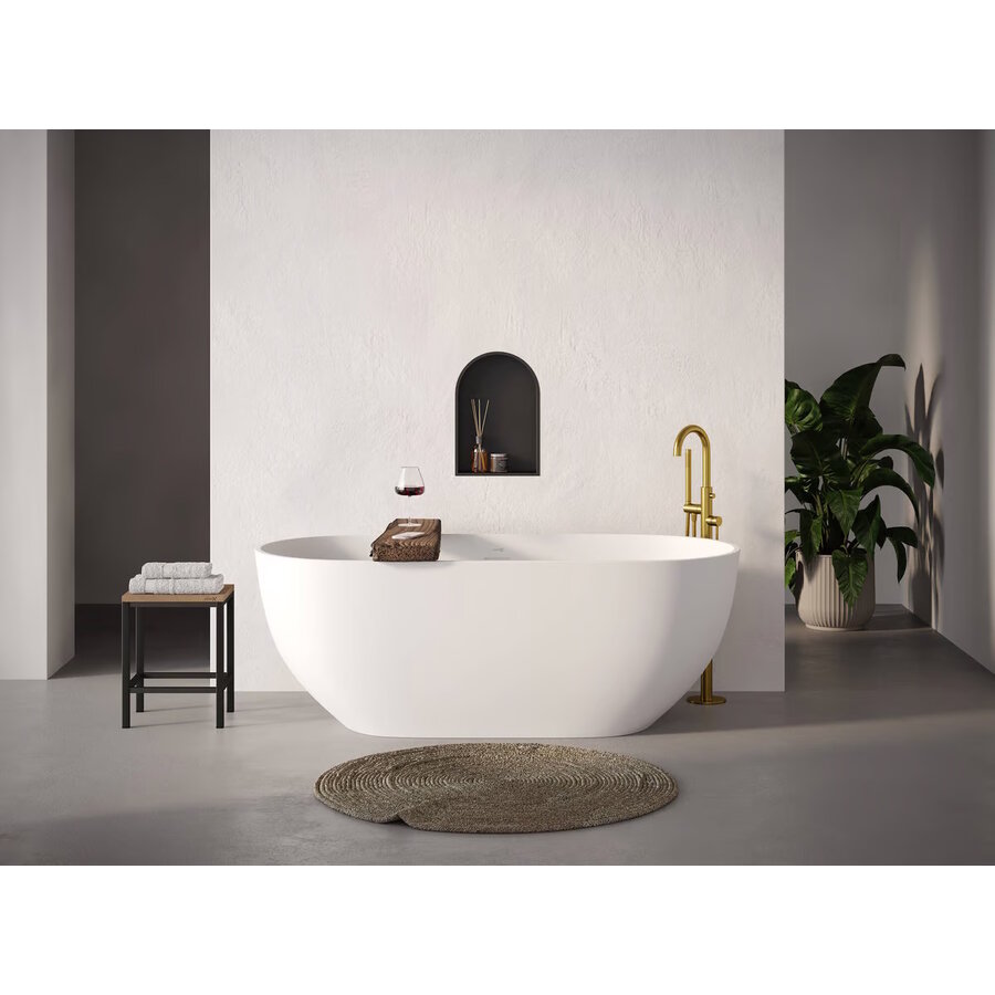 Inbouwnis Looox BoX Arc 32x7x47 cm Mat Zwart