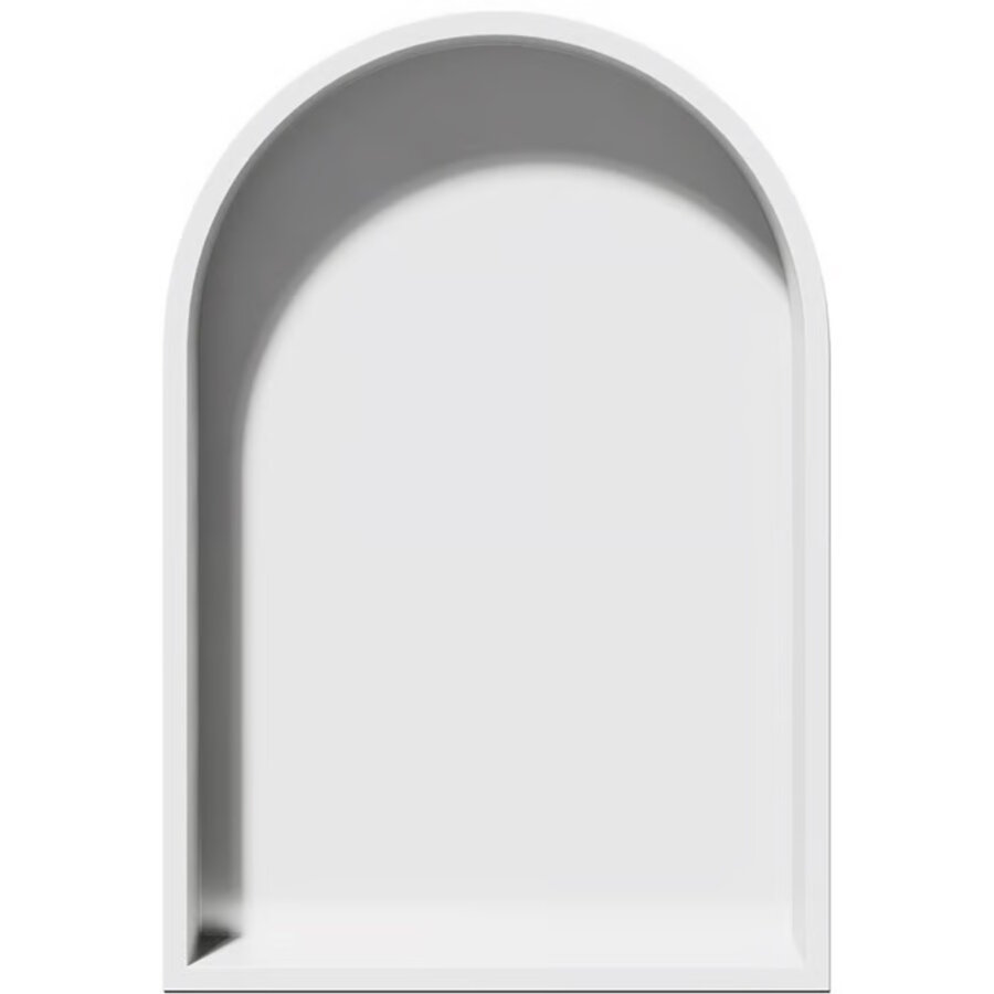 Inbouwnis Looox BoX Arc 32x7x47 cm Mat Wit