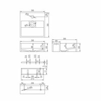 Fontein Ideavit Solidcube 30x30x10 cm Solid Surface Mat Wit