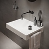 Wastafel Ideavit Solidnext 60x45x10 cm Inclusief Handdoekhouder Solid Surface Mat Wit