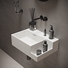 Fontein Ideavit Soliddual 1.0 50x36x15.5 cm Solid Surface Met Opbergruimte Mat Wit