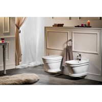 Wandcloset Creavit Antik 35,5x33x53,1 cm Keramiek Retro Glans Wit