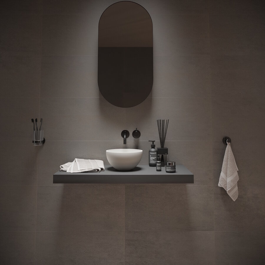 Opbouw Waskom Ideavit Solidmicro 23x11.5 cm Solid Surface Mat Wit