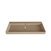 Gliss Design Wastafel Gliss Design Lako 100 cm 1 Kraangat Mat Cappuccino