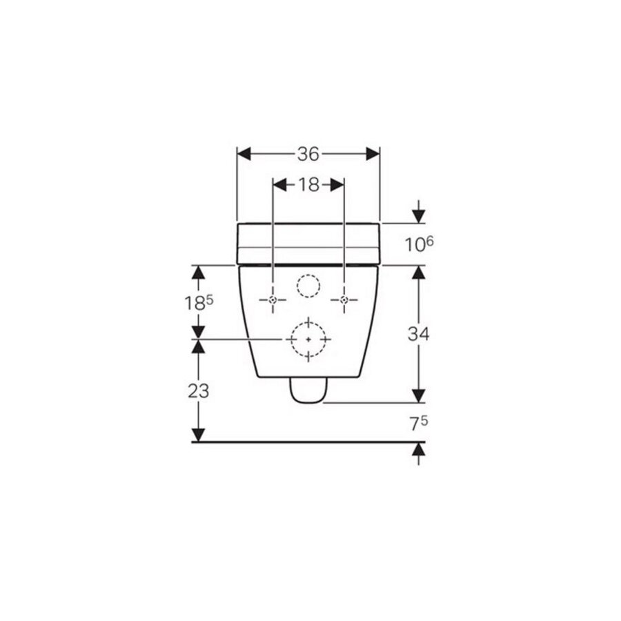 Douche WC Geberit AquaClean Tuma Comfort Compleet Rimfree Glas Zwart