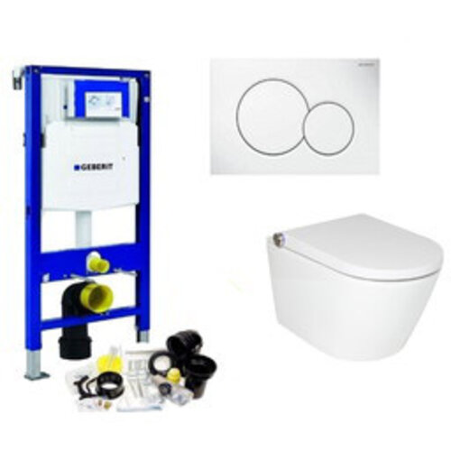 Geberit UP320 Toiletset Set59 Douche WC RapoWash met Sigma Drukplaat 