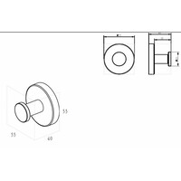 Toilet Accessoires Set Wiesbaden Alonzo Mat Zwart