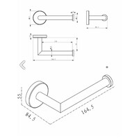 Toilet Accessoires Set Wiesbaden Alonzo Chroom
