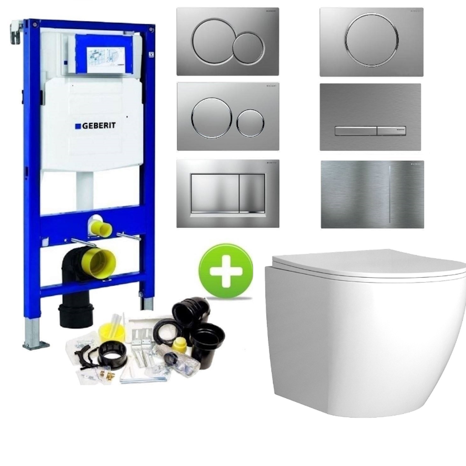 Geberit UP320 Toiletset Randloos Mudo Set62 Boss & Wessing