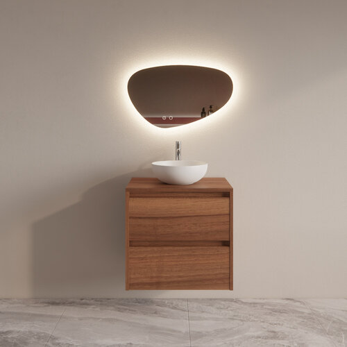 Badmeubelset BWS Riga Met Topplaat 60 cm Walnoot 