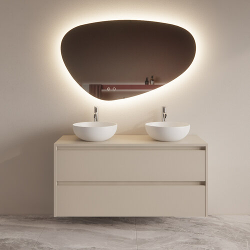 Badmeubelset BWS Riga Met Topplaat 120 cm Kasjmier 