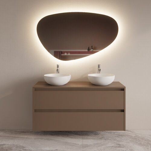 Badmeubelset BWS Riga Met Topplaat 120 cm Latte 