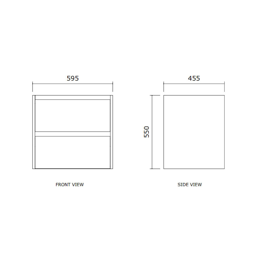 Badmeubelset BWS Riga Met Asia Wastafel Wit 60 cm Walnoot