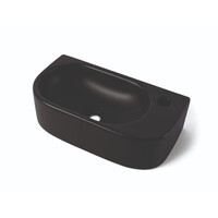 Fontein Luca Sanitair Ceramics 40x21,5x12 cm Keramiek Rechts Mat Zwart