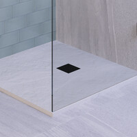 Afvoerrooster Mat Zwart t.b.v. Douchebak Relievo Crag