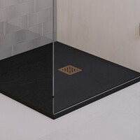 Afvoerrooster Goud t.b.v. Douchebak Relievo Crag