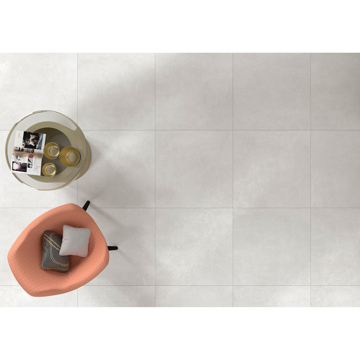 Vloertegel Flaminia Surface White 90x90 cm Gerectificeerd Flaminia