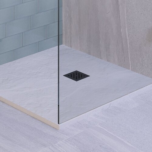 Afvoerrooster Gunmetal t.b.v. Douchebak Relievo Crag 