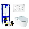 Geberit Geberit UP320 Toiletset set69 Geberit ONE Rimless Diepspoel Turboflush Wit met Sigma 01 drukplaat