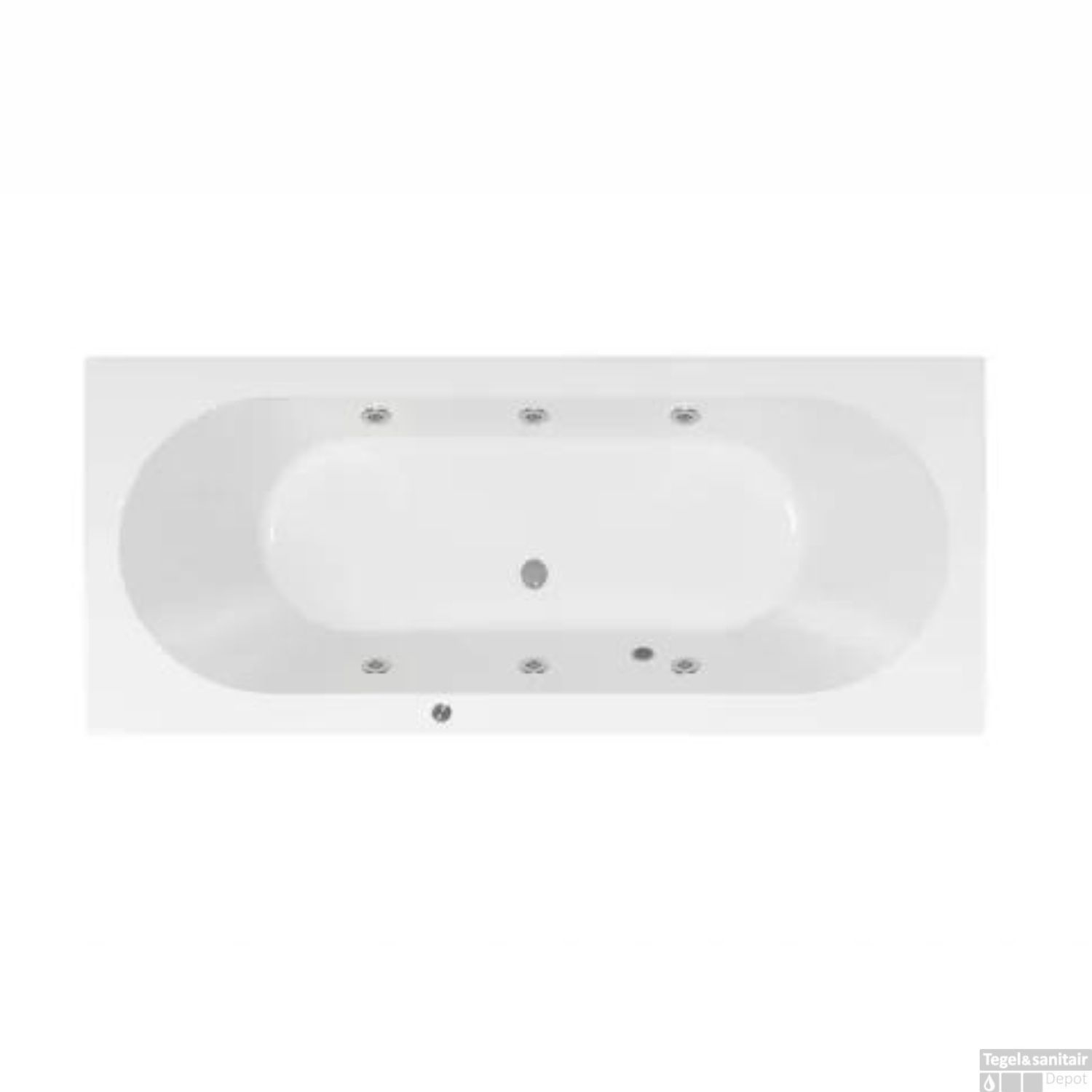Whirlpool Pneumatisch Boss & Wessing Urby 170x75 cm Enkel Systeem Boss & Wessing