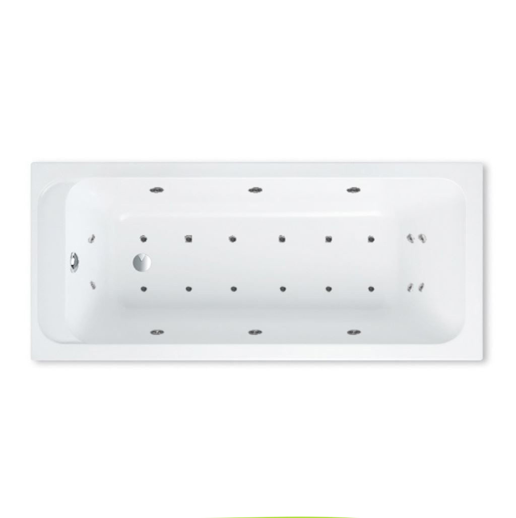 Ligbad Villeroy & Boch Architectura 170x75 cm Balboa Whirlpool systeem Dubbel Villeroy en Boch