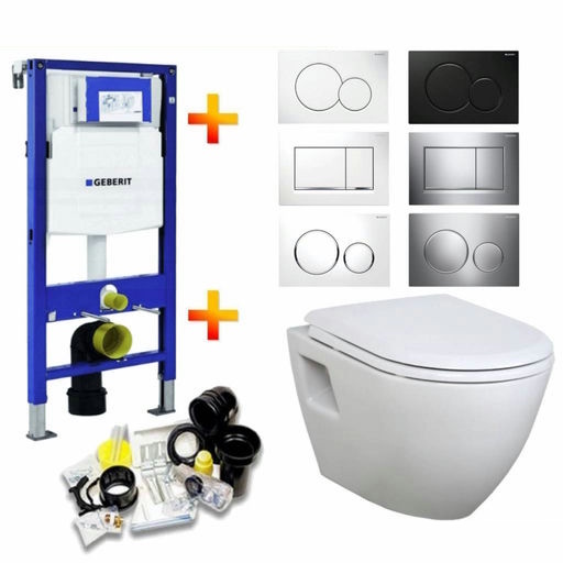 Geberit Up320 Toiletset 28 Creavit Tp325 Wit Met Softclose Zitting