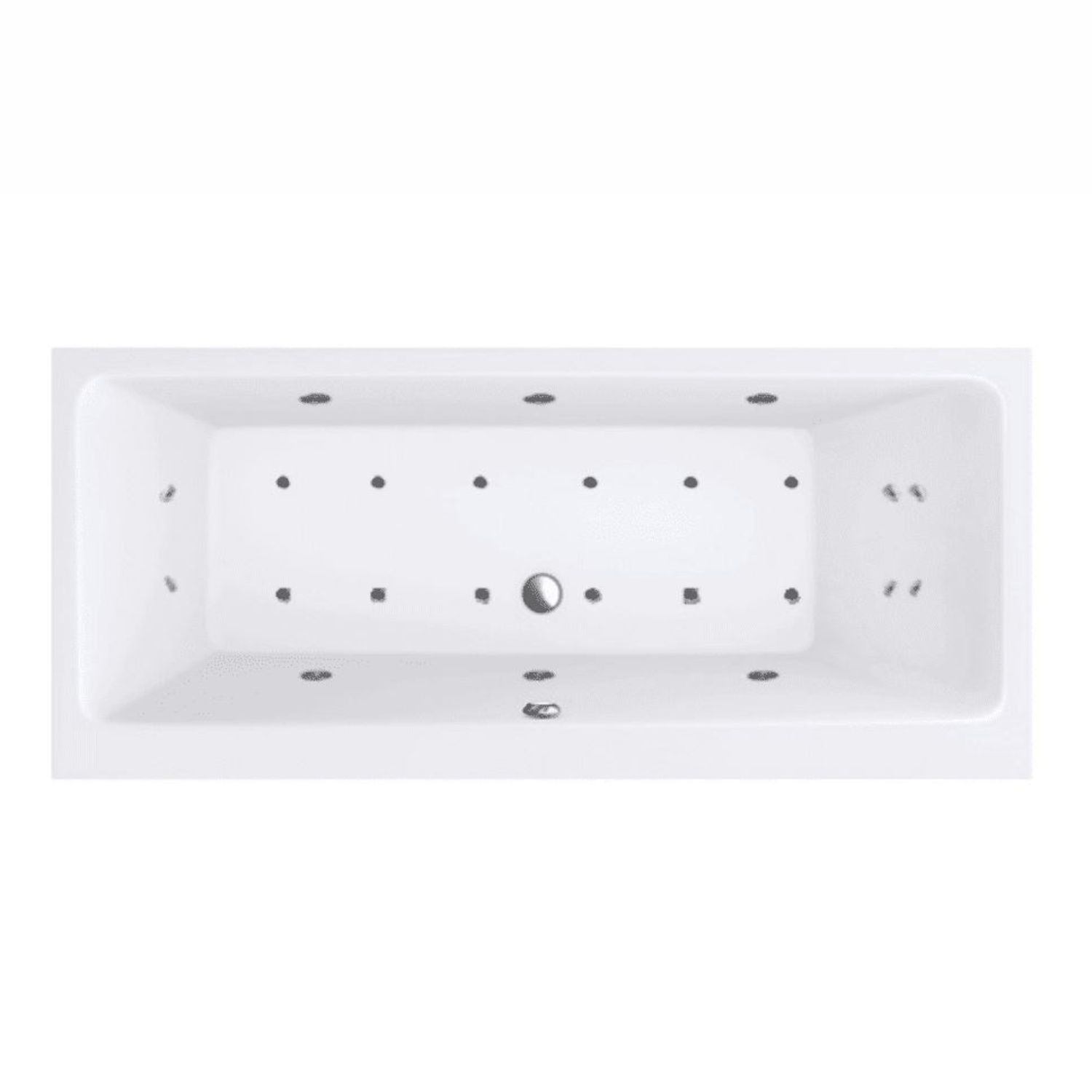 Ligbad Villeroy & Boch Subway 180x80 cm met Balboa Whirlpool systeem Dubbel Riho