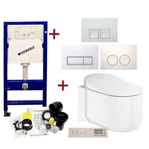 UP100 Toiletset 44 Grohe Sensia Complete Douchewc Met Drukplaat 