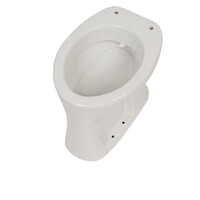 Toiletpot Plieger Brussel Vlakspoel Zonder Bril Wit