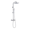 Regendoucheset Aqua Splash Thermostatisch Square met Handdouche Chroom